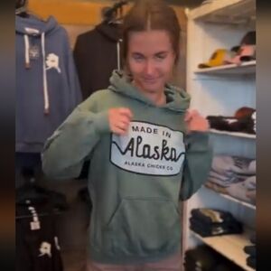Made in Alaska Pullover Hoodie - Sage Green